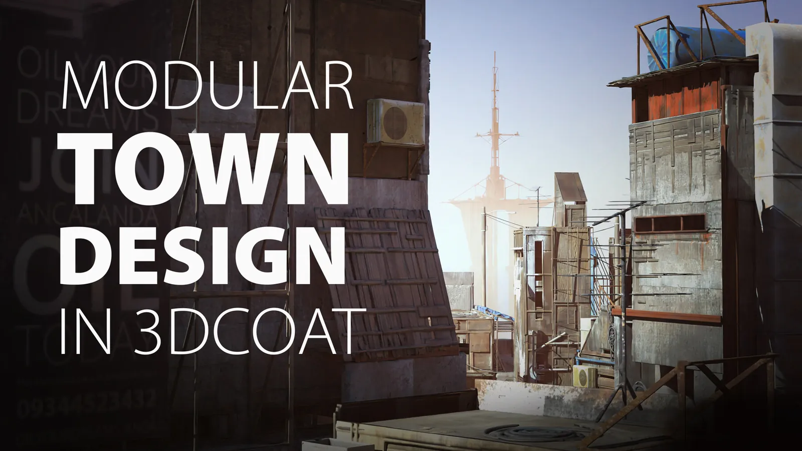 Modular Town Design in 3D Coat: preview 1