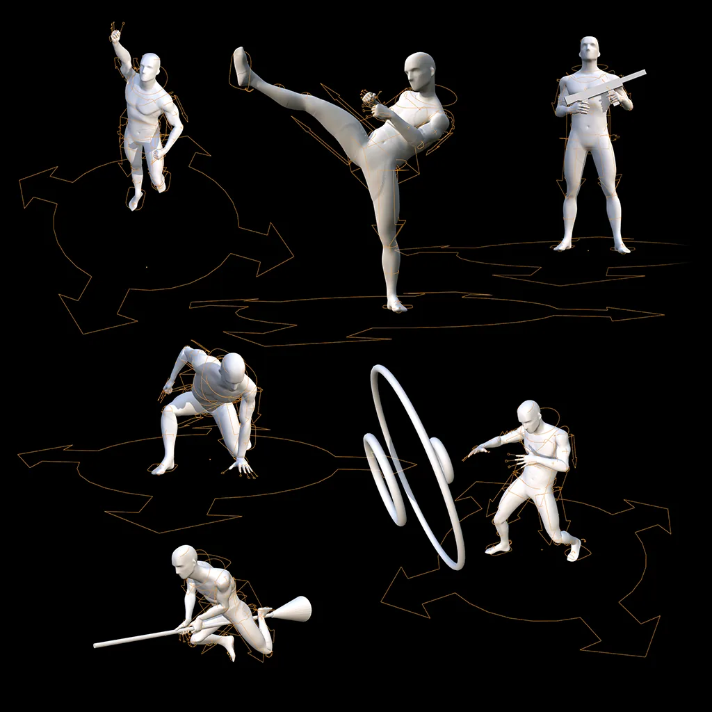 More of the 12 editable poses