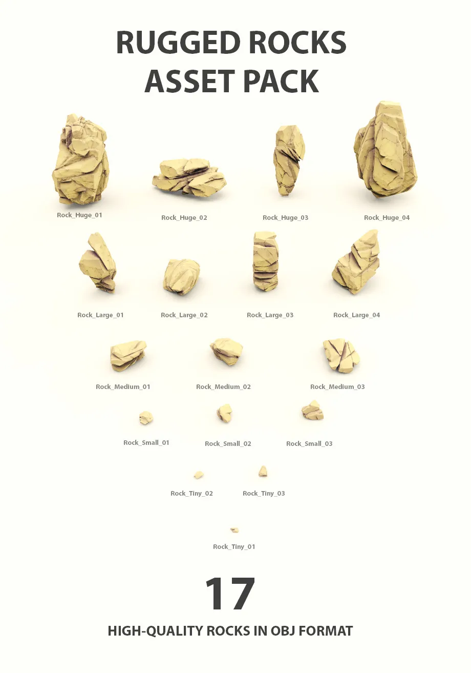 Rugged Rocks Asset Pack: preview 1