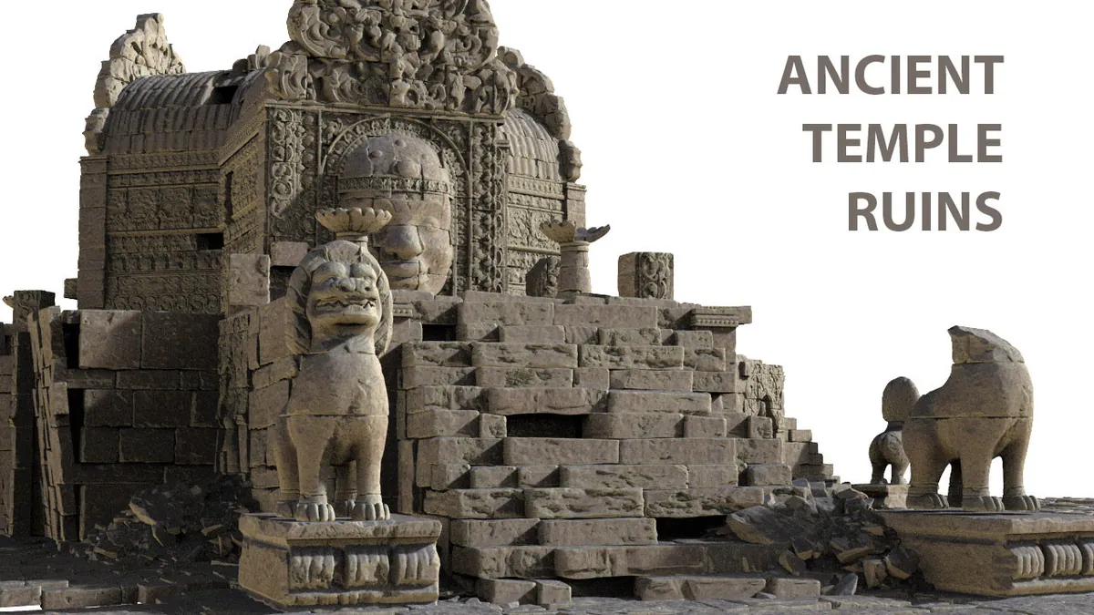 Ancient Temple Ruins Environment