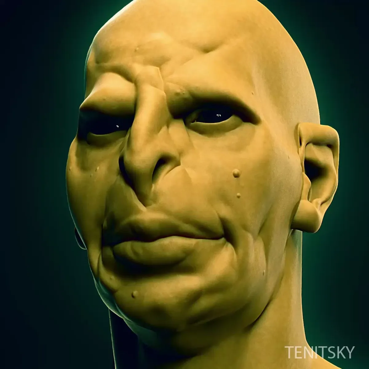 Segmented head for quick character design